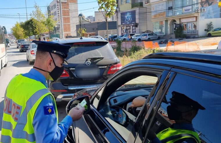 Policia në Ferizaj gjatë tetorit shqiptoi afro 4 mijë gjoba për shoferët që nuk respektuan rregullat e komunikacionit