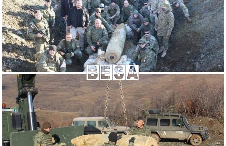 🇽🇰 Ekipet e FSK-së dhe EOD-së të KFOR-it Amerikan 🇺🇸 kanë përfunduar me sukses operacionin 14 orësh për shkatërrimin e bombës 💣 prej 907 kg në fshatin Merdarë 📍