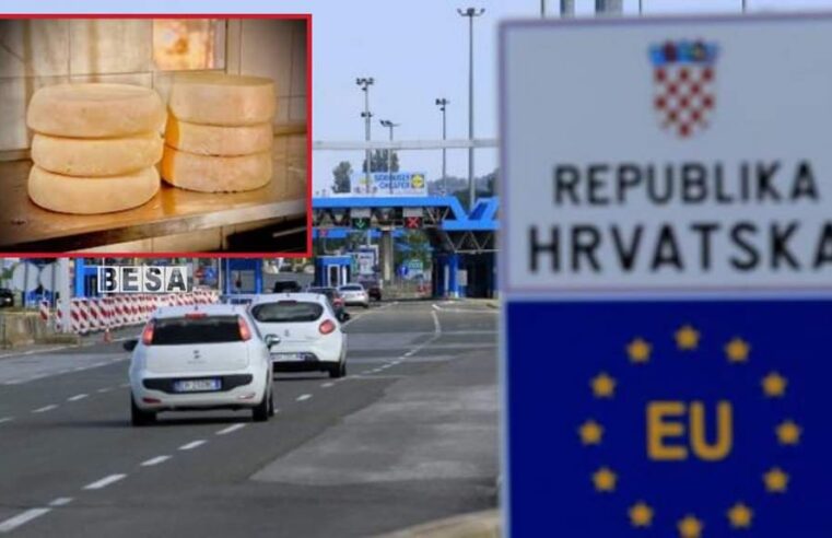 Rreth një mijë euro gjobë për 15 kilogramë djath, mërgimtari e pëson në kufi me Kroacinë