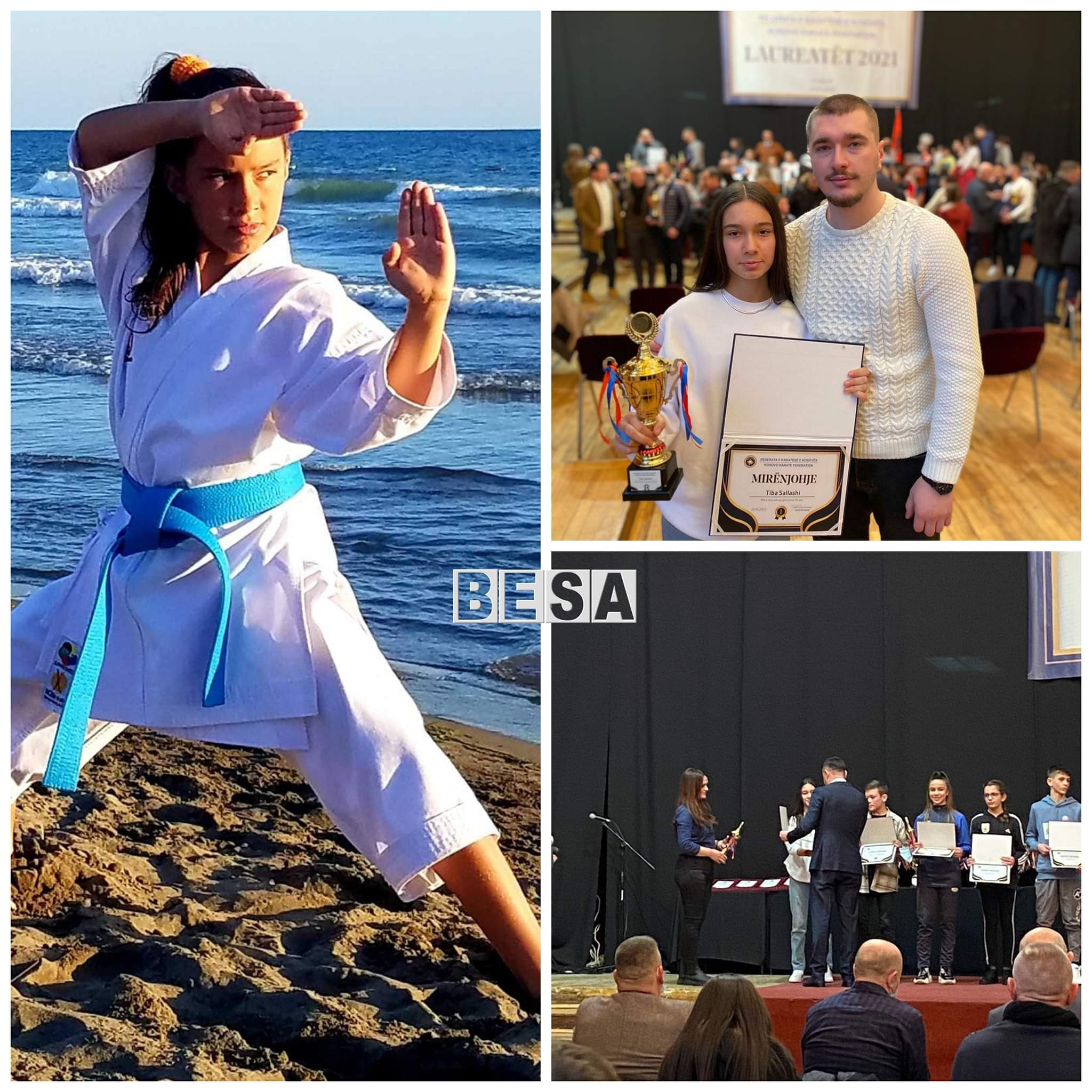 Federata e Karatesë së Kosovës ka shpallur karateisten nga Prizreni Tiba Sallashi në mesin e Laureatëve të vitit 2021