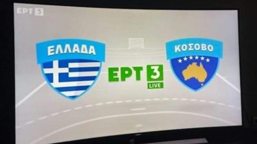 Televizioni publik grek e ngatërron hartën e Kosovës me të Australisë, reagon Federata e Hendbollit