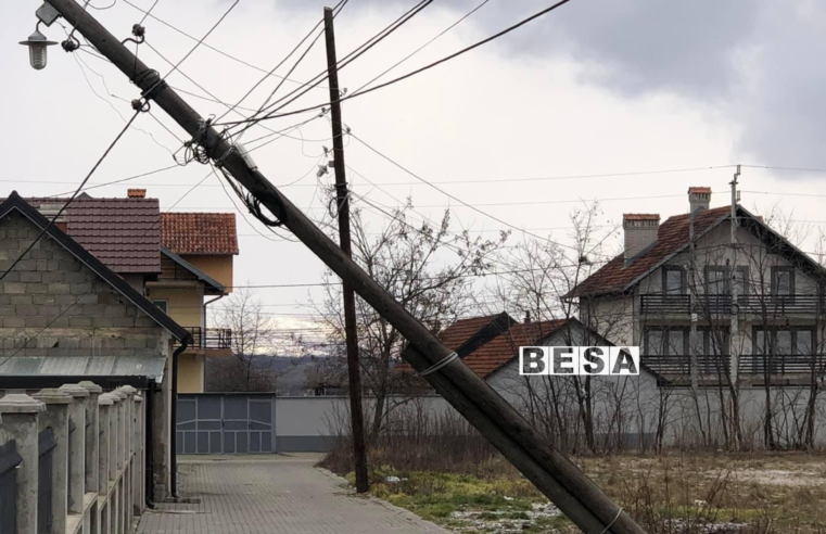 Shtylla elektrike në fshatin Lutogllavë të Prizrenit