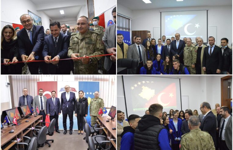 Ambasadori Çağrı Sakar mori pjesë në ceremoninë e “Projektit të rinovimit të klasës kompjuterike” të realizuar nga KFOR-i Turk në shkollën e mesme “Hamdi Berisha” në Malishevë