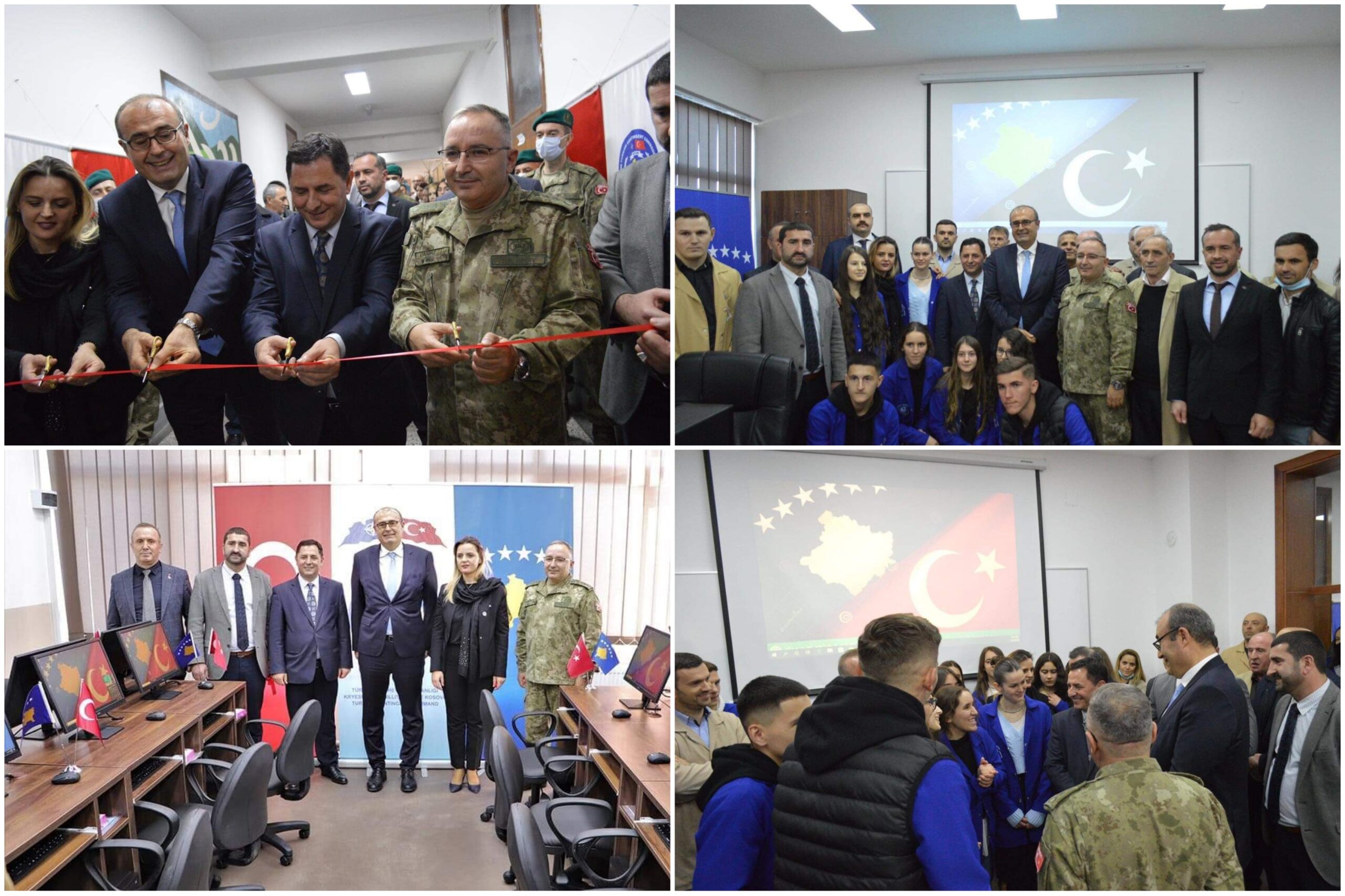 Ambasadori Çağrı Sakar mori pjesë në ceremoninë e “Projektit të rinovimit të klasës kompjuterike” të realizuar nga KFOR-i Turk në shkollën e mesme “Hamdi Berisha” në Malishevë