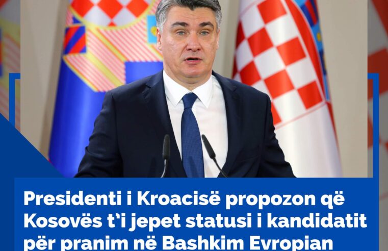 Mbështetje e fuqishme nga presidenti kroat