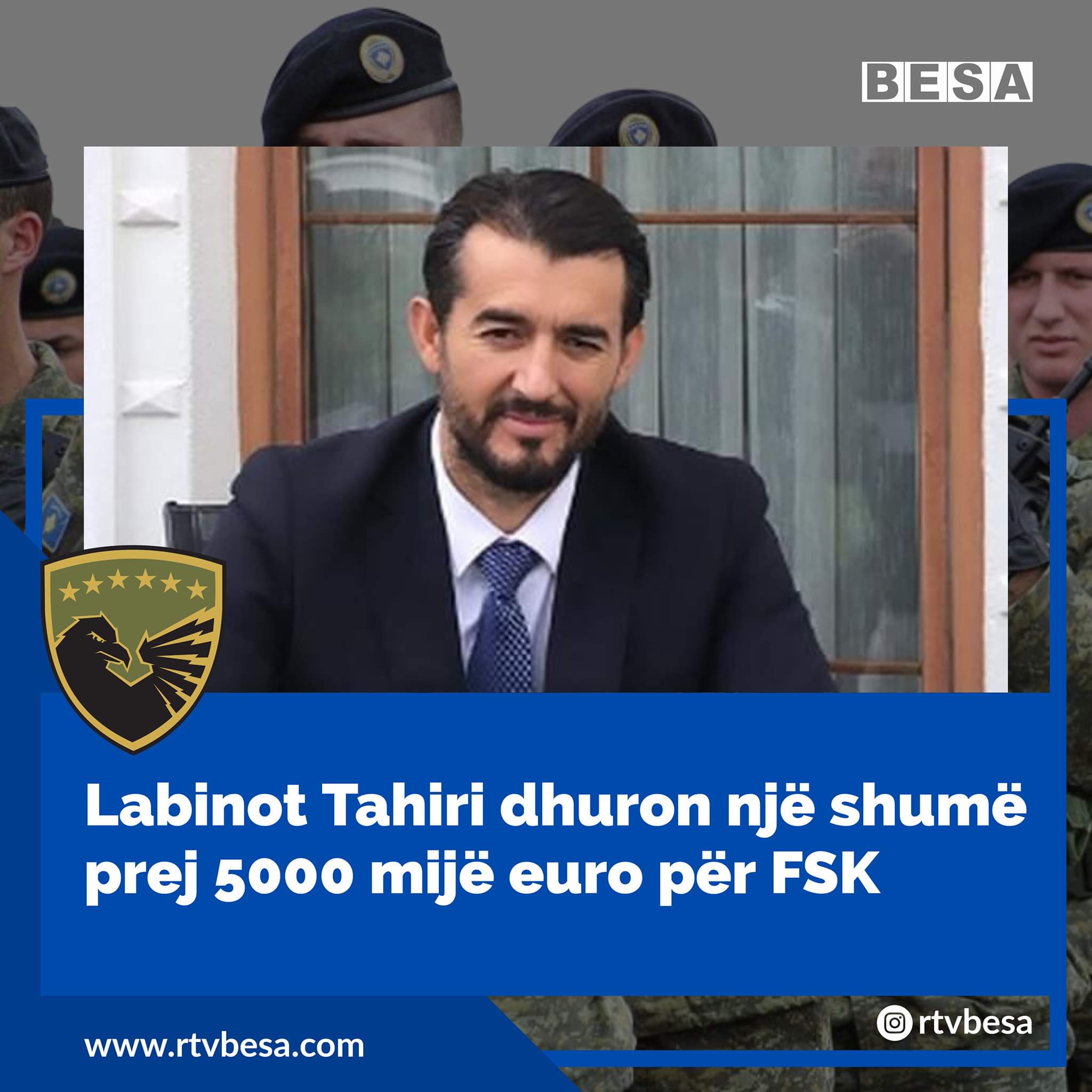 Labinot Tahiri dhuron një shumë prej 5000 mijë euro për FSK, thotë se ky është vetëm fillimi