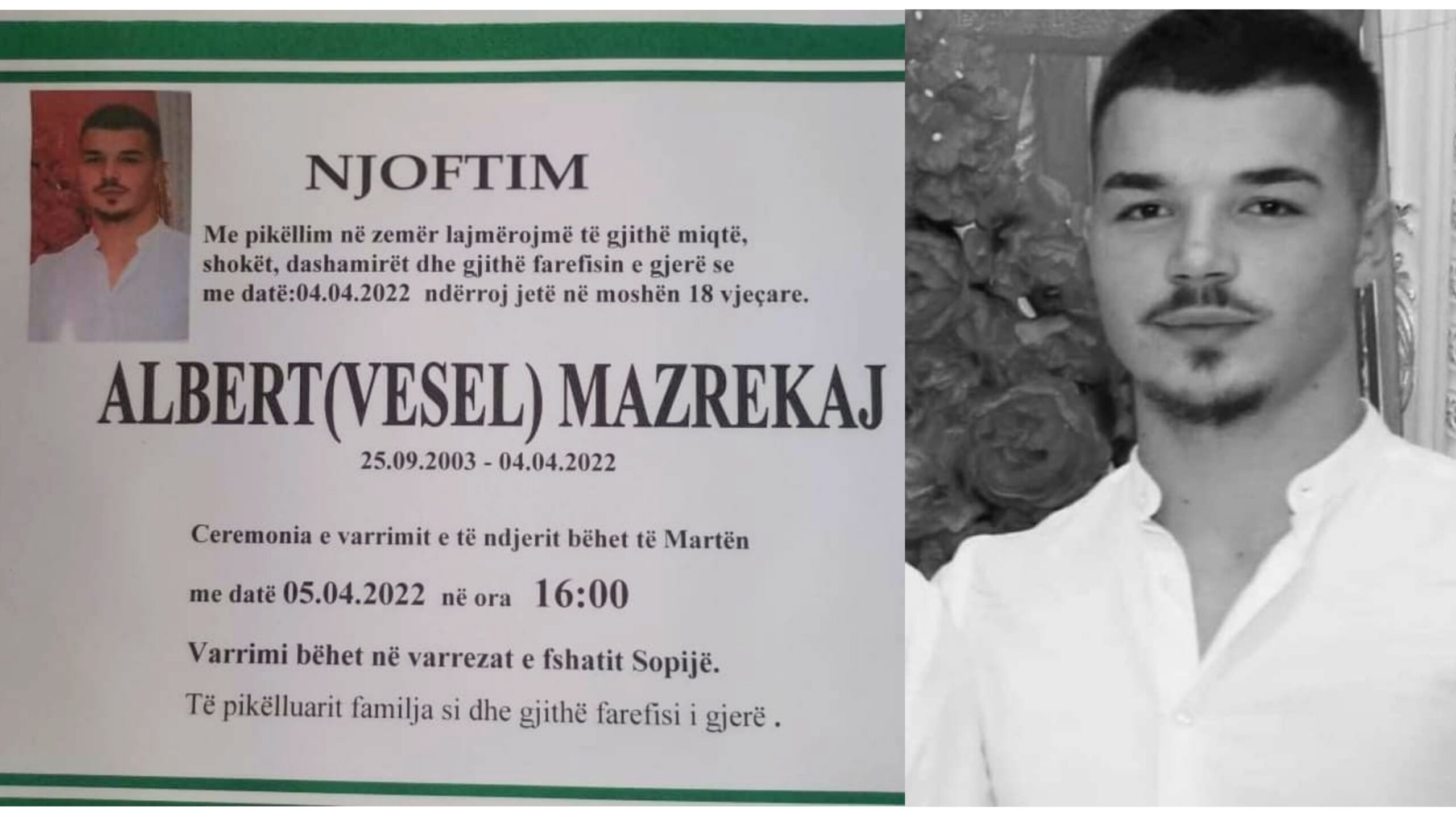 E dhimbshme: Ndërron jetë 18-vjeçari nga Suhareka i cili ishte shpëtuar nga mjekët në Suharekë disa ditë më parë