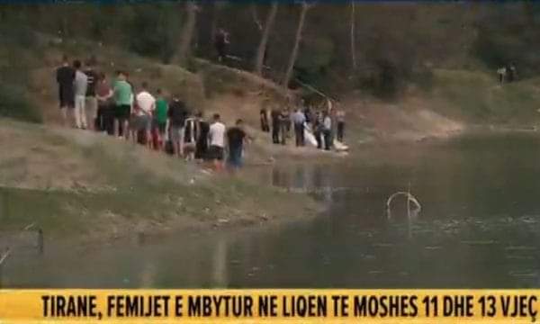 Nxirren trupat e dy të miturve që u mbytën në liqen në periferi të Tiranës