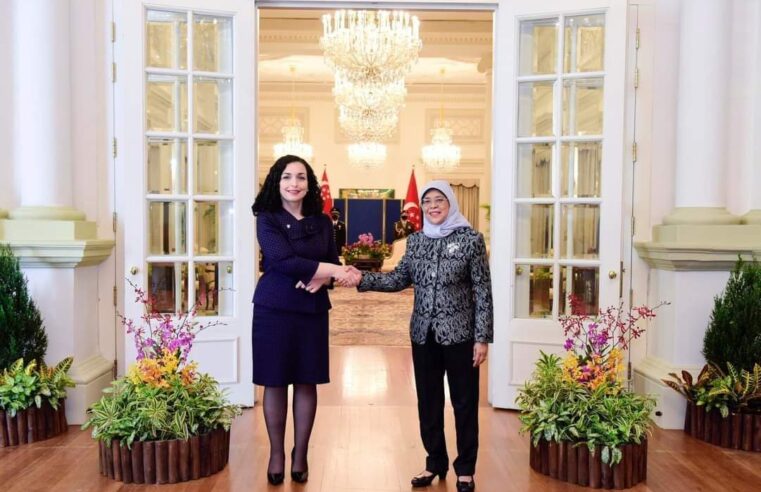 Presidentja Osmani takohet me presidenten e Singaporit, pajtohen për bashkëpunim në disa fusha