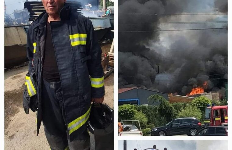 Mujë Hajdini, zjarrfikës 64-vjeçar nga Ferizaji, në prag të pensionimit, luftoi sot 5 orë me zjarrin duke rrezikuar edhe jetën e tij!