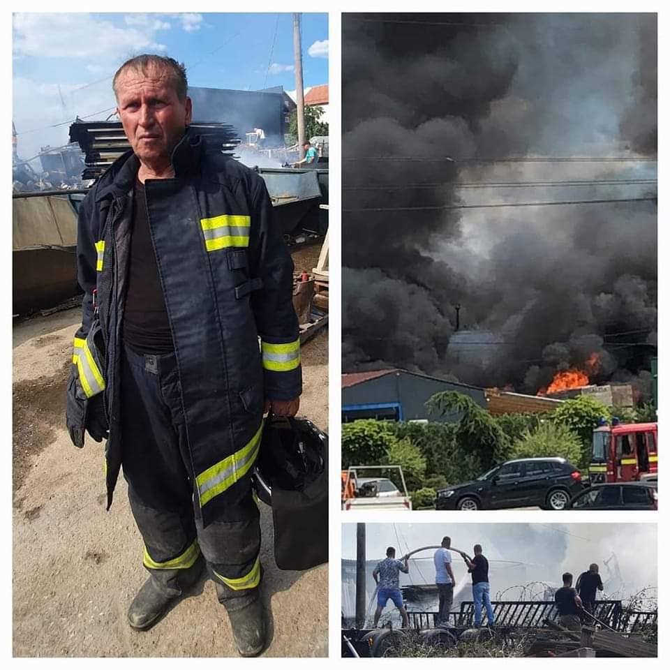 MujÃ« Hajdini, zjarrfikÃ«s 64-vjeÃ§ar nga Ferizaji, nÃ« prag tÃ« pensionimit, luftoi sot 5 orÃ« me zjarrin duke rrezikuar edhe jetÃ«n e tij!