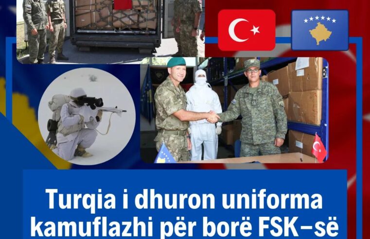Turqia i dhuron uniforma kamuflazhi për borë FSK-së  🇹🇷🇽🇰