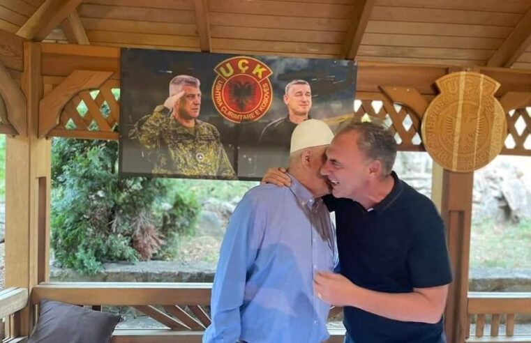 Limaj në Burojë në përqafim me Haxhi Thaçin