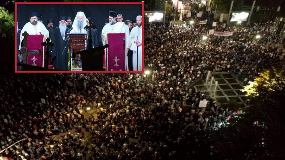 Kisha Ortodokse organizon tubim të madh në Beograd kundër paradës LGBT