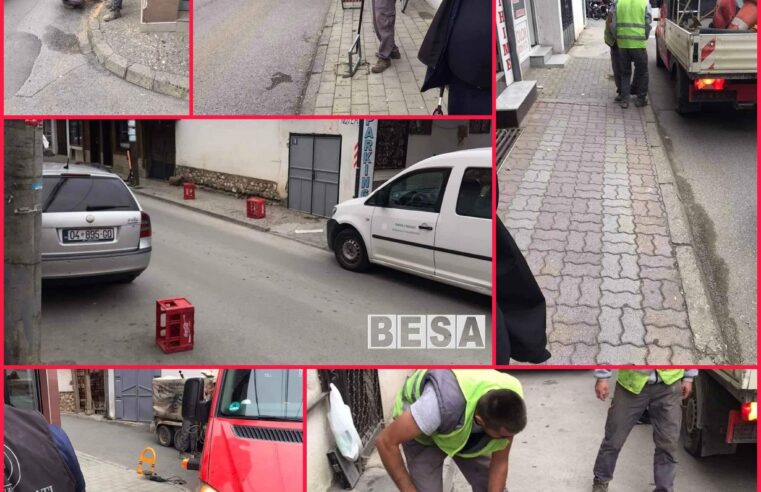 Drejtoria e Inspektorateve në Prizren ka vazhduar sot aksionin për largimin e pengesave në rrugën e “Saraqëve”, “Astrit Suli” dhe “Shaban Jashari” (ish Sahat Kulla).