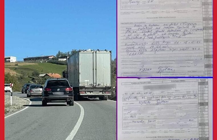 Tejkaluan në vijë të plotë, dy shoferë dënohen me nga 150 euro gjobë dhe u merret patentë shoferi për tre muaj