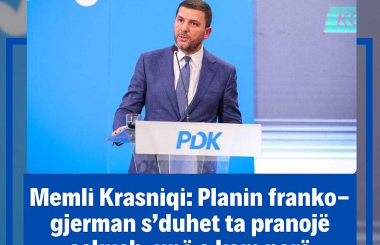Drafti aktual i këtij që është sot nuk besoj që ka ndonjë parti shqiptare që mundet me votu. Nuk është përgjegjësi e imja me tregu. Ai draft i është dorëzuar kryeministrit dhe presidentes“, tha Memli Krasniqi