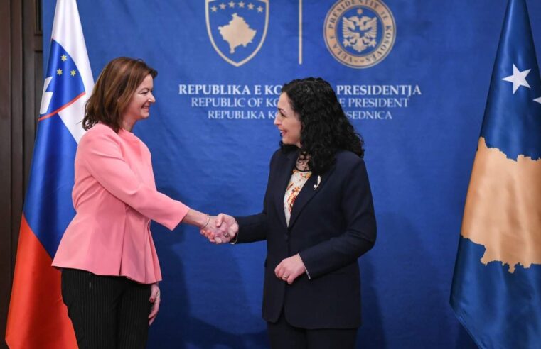 Presidentja Osmani:Sllovenia mbetet një nga aleatet më të rëndësishme të popullit të Kosovës