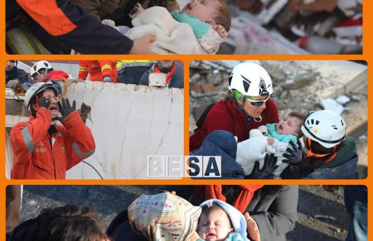 Një nënë 30-vjeçare dhe foshnja e saj 6-muajshe u shpëtuan 29 orë pas tërmetit nga rrënojat e ndërtesës së shkatërruar në Hatay të Turqisë 🤲