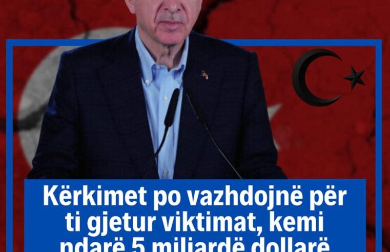 Erdogan thotë se kanë ndarë 5 miliard dollarë për t’i ndihmuar qytetarët e tyre 🇹🇷