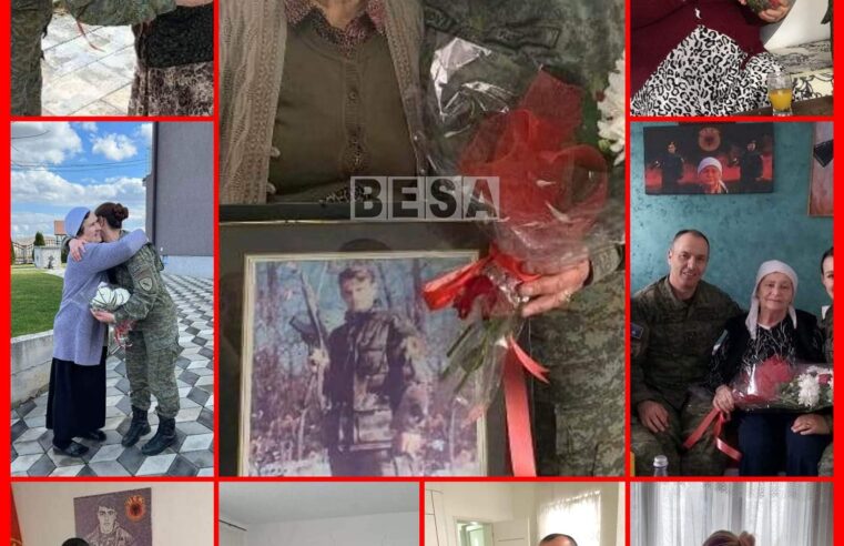 Nëna e dëshmorit pasi u vizitua nga ushatrët e FSK-së: “Mu duk se djali mu qu nga varri dhe ma uroj 8 Marsin”