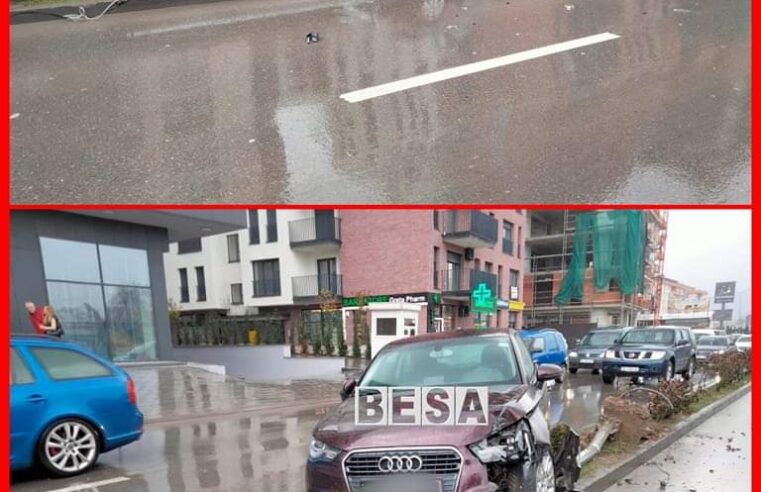 Vetaksident i ndodhur sot rreth orës 13:00 në rrugën “Tirana” në Prizren