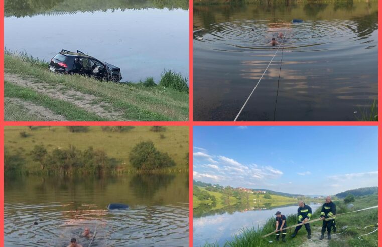 Gjilan, vetura përfundon në liqen, momenti kur gruaja shpëtohet nga zjarrfikësit