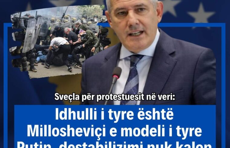 Sveçla për protestuesit në veri: Idhulli i tyre është Millosheviçi e modeli i tyre Putin, destabilizimi nuk kalon