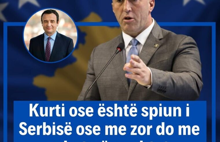 Haradinaj: Kurti ose është spiun i Serbisë ose me zor do me mbet në pushtet