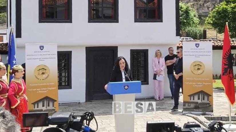 Osmani: Lidhja e Prizrenit thirrje për bashkim kombëtar kur po rrezikohej ekzistenca e kombit