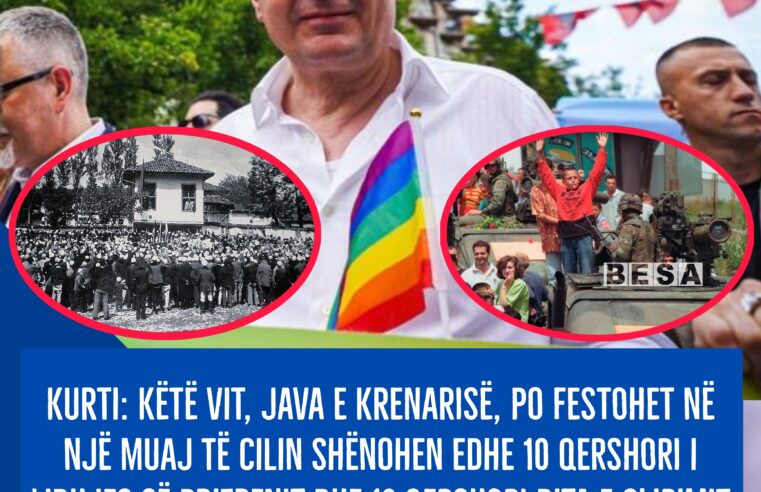 Kurti: Këtë vit, Java e Krenarisë, po festohet në një muaj të cilin shënohen edhe 10 qershori i Lidhjes së Prizrenit dhe 12 qershori dita e çlirimit