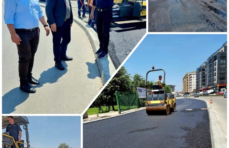Totaj:Po vie në funksion shtegu i veçantë i rrugës për hyrje në “Abi Çarshia”, në mënyrë që veturat ta kenë hapësirën për të qarkulluar lirshëm në rrugën e frekuentuar “Ekrem Rexha”