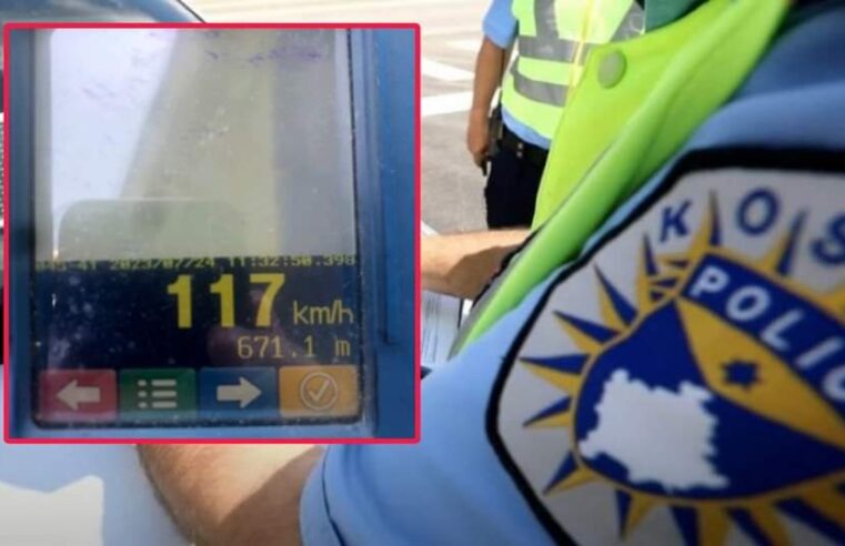 Voziti 117 k/h në zonën ku ishte 50km/h, i riu në Ferizaj dënohet nga policia me 300 euro