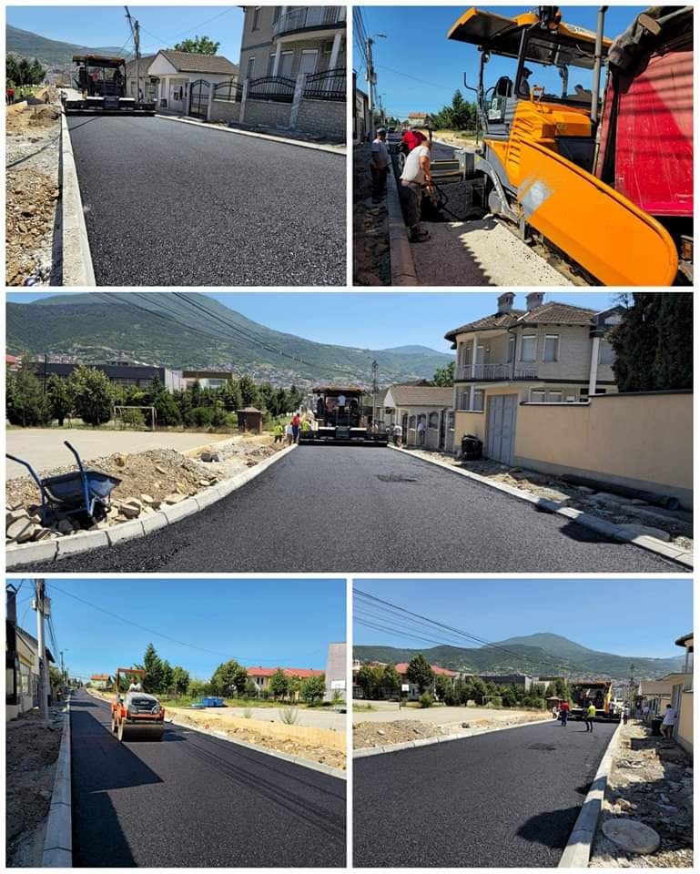Asfaltohen disa rrugë në lagjen “Bajram Curr” të Prizrenit