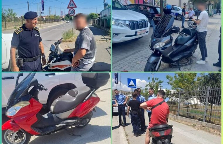 Policia ndalon 11 motoçiklistë, asnjëri nga ta s’qarkullonte sipas rregullave