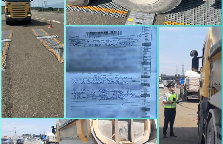Policia kontrollon mjetet e transportit të mallrave, shqiptohen gjoba deri 600 euro