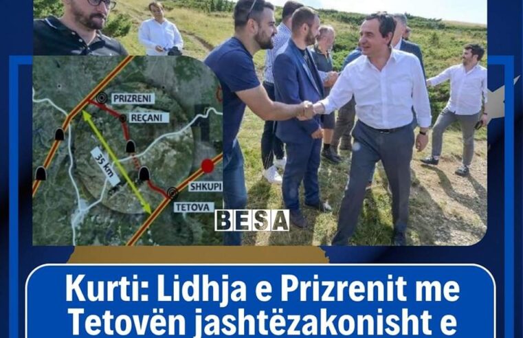 Kurti: Lidhja e Prizrenit me Tetovën jashtëzakonisht e rëndësishme për qytetarë