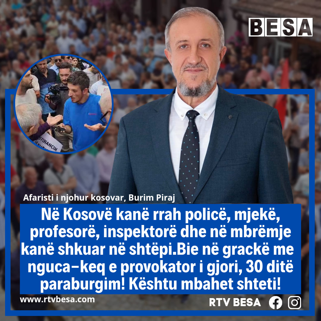 Afaristi i njohur kosovar reagon kundër paraburgimit të personit që shyu gazetarin e Nacionales: Në Kosovë kanë rrah policë, mjekë, profesorë, inspektorë dhe në mbrëmje kanë shkuar në shtëpi