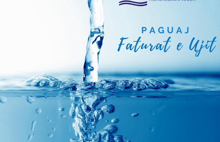 Apel nga “Hidroregjioni Jugor” për pagesat e faturës së ujit💧