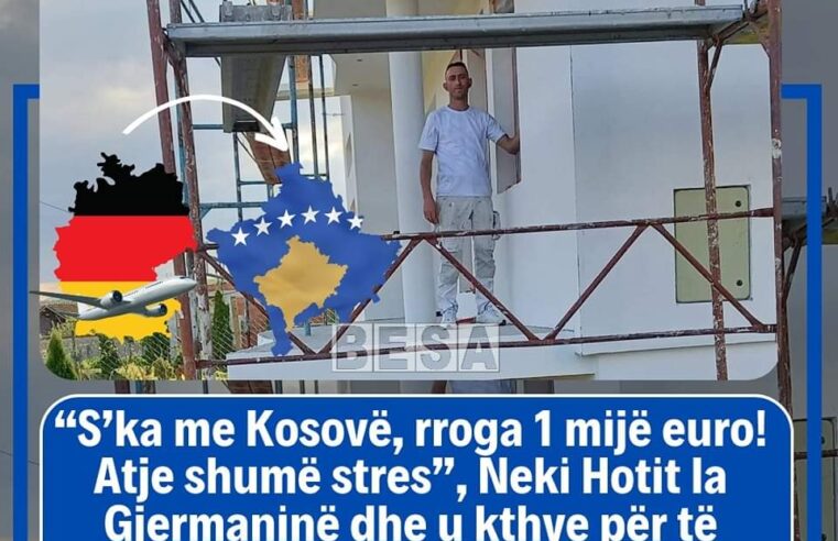 Neki Hoti la Gjermaninë dhe u kthye për të jetuar në Kosovë🇽🇰👏