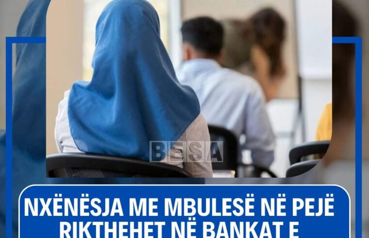 Javën e kaluar ju ishte ndaluar vijimi i mësimit për shkak të mbulesës nxënëses E.L në Sh.M.U “Asdreni” në Pejë,por nga sot vajza me mbulesë është rikthyer në bankat shkollore