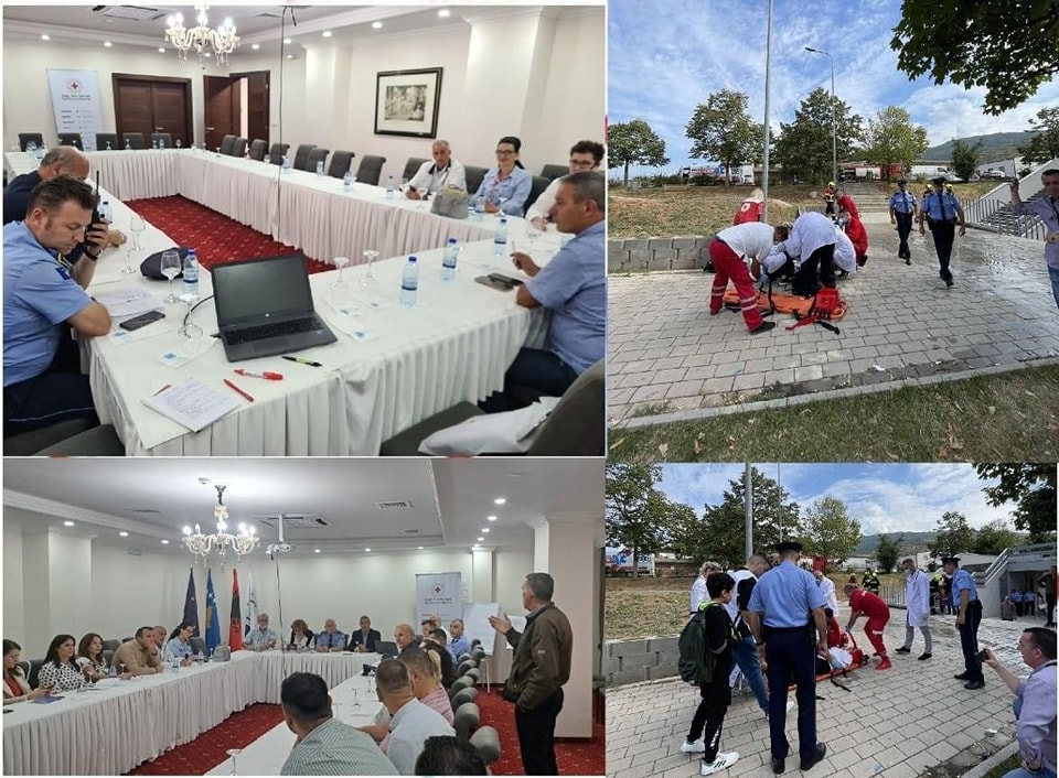 Aktivitet i përbashkët i Policisë së Prizrenit me institucionet e tjera për Menaxhim të Emergjencave