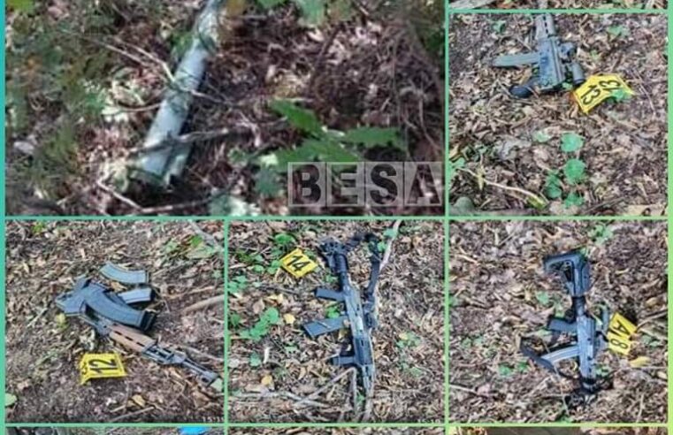 Terroristët i lanë në pjesën malore, Policia sekuestron armë të rënda, municion e pajisje ushtarake në Zveçan