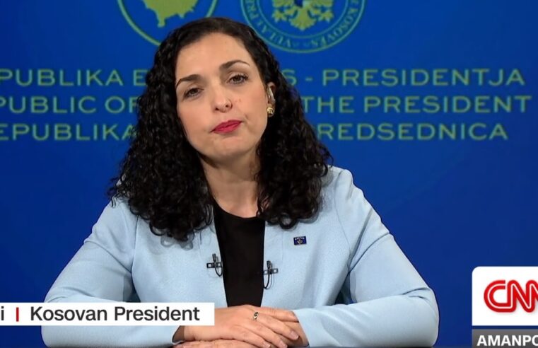 “Do të publikojmë dëshmi të reja se Vuçiqi qëndron prapa sulmit në veri”, deklaratat e presidentes Osmani për CNN
