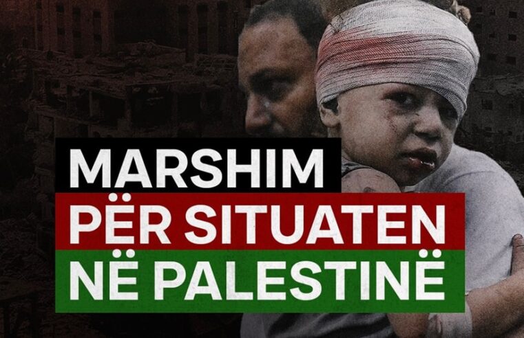 Nesër në ora 13:15 marshohet në Prishtinë për situatën në Palestinë