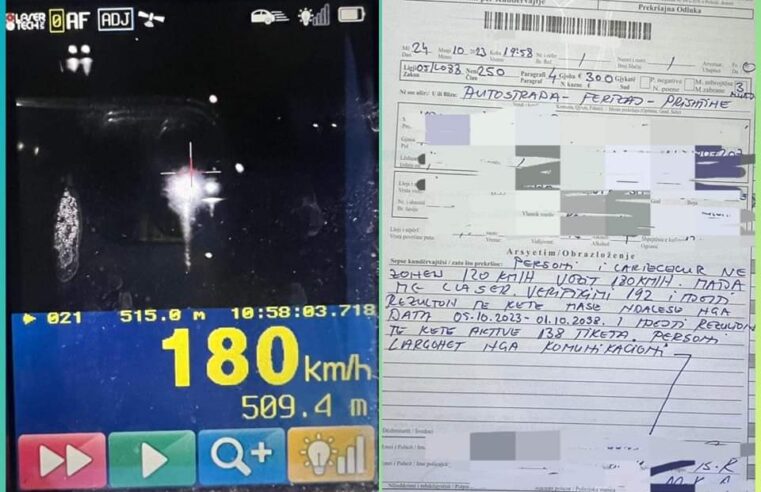 Ka 120 gjoba të pa paguara dhe ndalesë të vozitjes deri në vitin 2038, dënohet përsëri shoferi