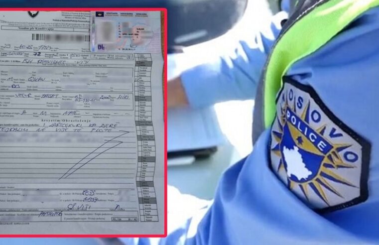 Tejkaloi në vijë të plotë, 150 euro gjobë, 2 pikë negative dhe 3 muaj heqje e patentë-shoferit