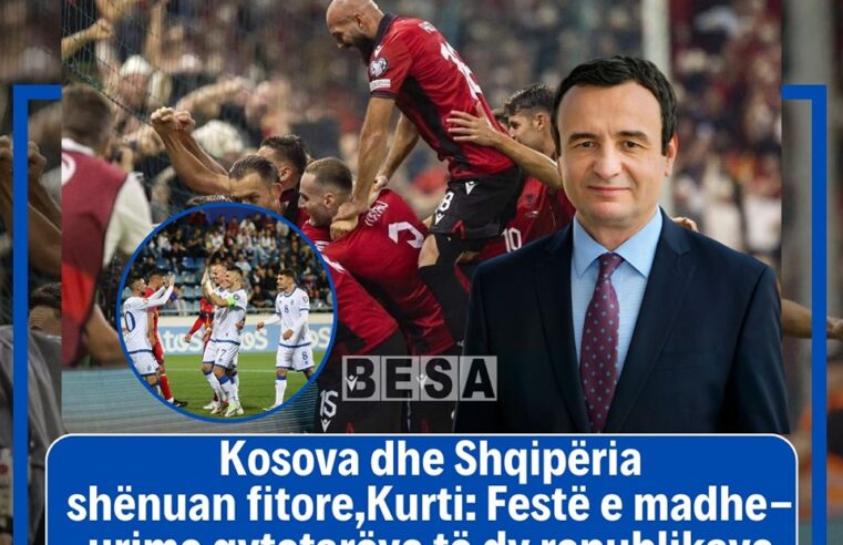 Kurti: Festë e madhe, sepse fitore e dyfishtë