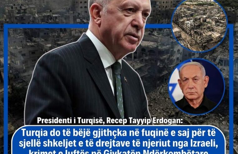 Erdoğan: Netanyahu tashmë nuk është më një person që mund të merret në konsideratë si bashkëbisedues në asnjë mënyrë. E kemi fshirë e kemi hedhur tej