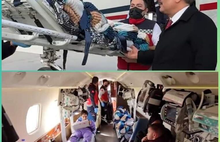 Avioni-ambulancë i Turqisë dërgon tre fëmijë të plagosur nga Gaza në Turqi